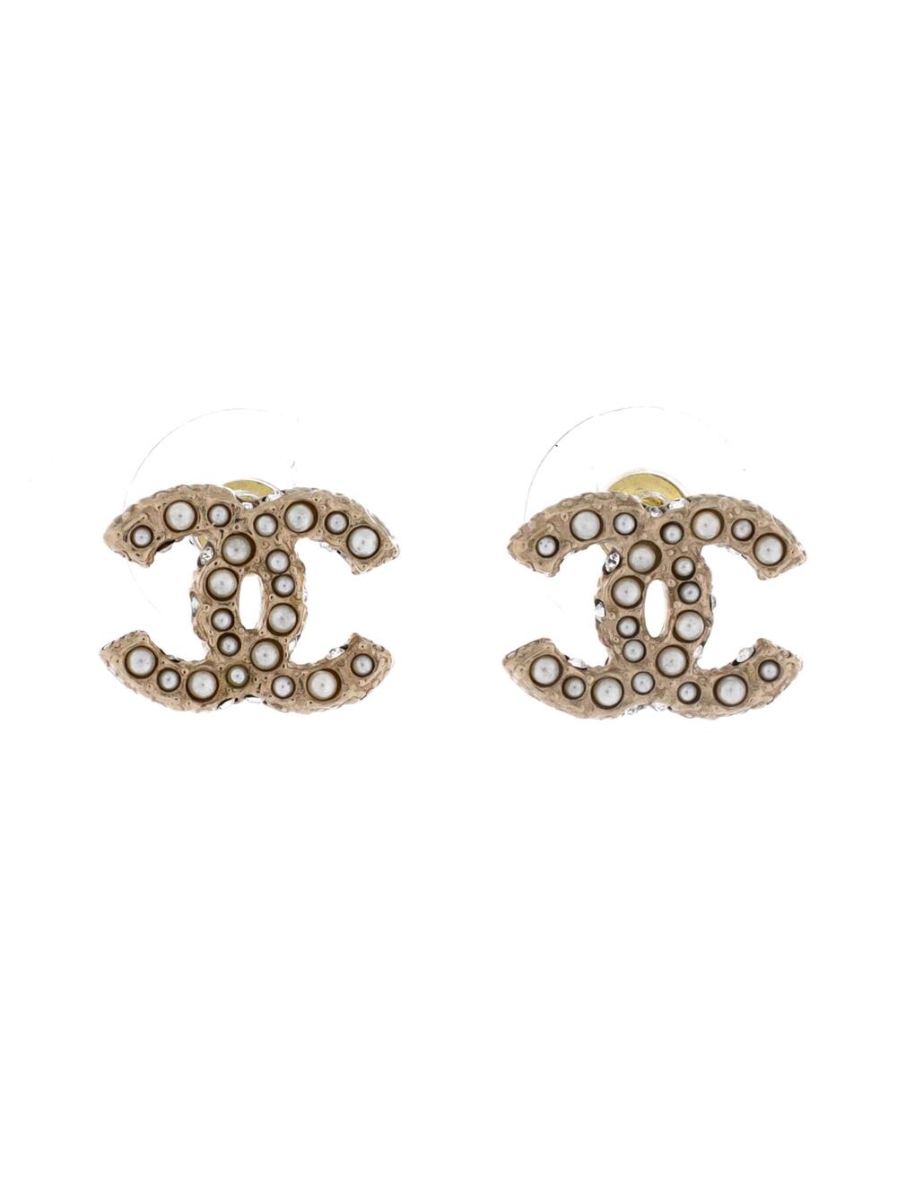 Chanel Cc Stud Earrings Metal With #249900C12B